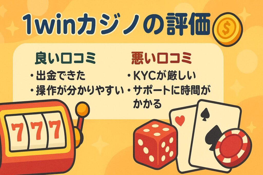 1winカジノの評価