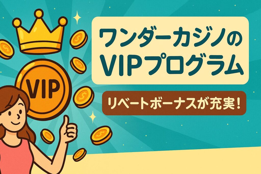 ワンダーカジノでVIP待遇を受けながらプレイしよう!
