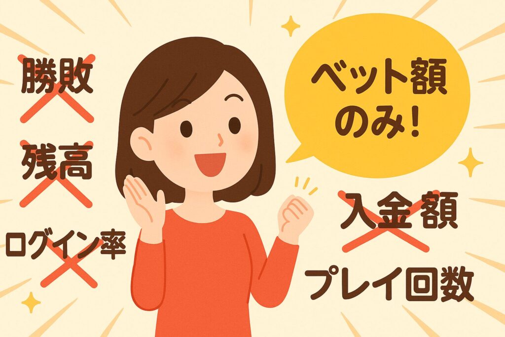 ベット額のみ
