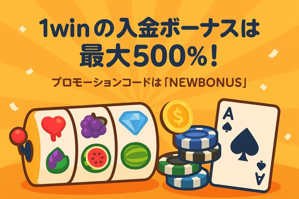 1winプロモーションコードで500%入金ボーナスをゲットしよう！