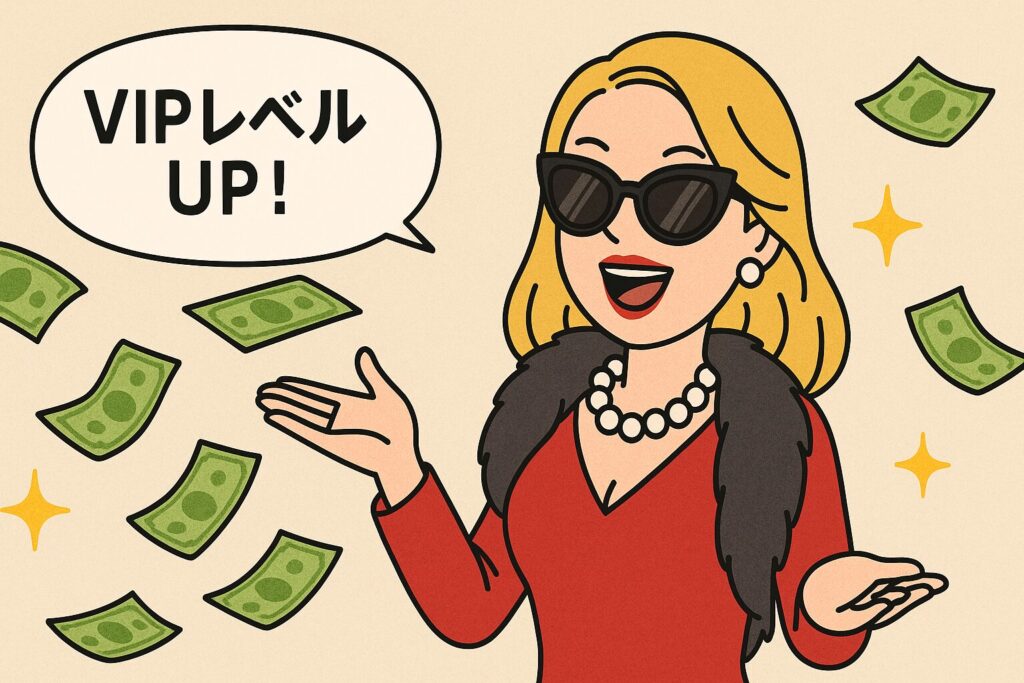 「VIPレベル」を上げる